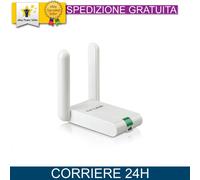 TP-Link TL-WN822N Adattatore USB WiFi N300 2 Antenne Cavo 1.5m