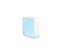 TP-Link TL-WR802N Nano Router Wi-Fi Portatile, N300Mbps,1 Porta Lan/Wan, Access Point E Modalità WISP, Alimentato Tramite Porta Micro USB, Ripetitore, condividete l'accesso Internet in viaggio