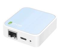 TP-Link TL-WR802N router wireless Fast Ethernet Banda singola (2.4 GHz) Blu, Bianco