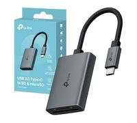 TP-Link UA430C Lettore di Schede, USB 3.0 Type-C a SD & microSD, Velocità fino a 5 Gbps, Adattatore OTG per SD/TF/SDHC/SDXC/MicroSD/MicroSDHC/MicroSDXC, Compatabile con PC, Laptop, Smartphone