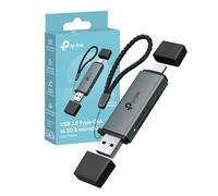 TP-Link UA430D Lettore di Schede SD, USB 3.0 Type C&A, Supporta SD/SDHC/SDXC/mircoSD/microSDHC/microSDXC, UHS-I, Compatibile con Phone(iOS/Android), Tablet, Laptop e Desktop (Linux/Mac/Windows/Chrome)