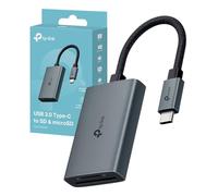TP-Link Lettore di schede USB-C UA440C UHS-II USB 3.0 5 Gbps fino a 2 TB Plug & Play Grigio