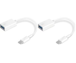 TP-Link UC400 - Adattatore USB C a USB 3.0, Connettore Tipo C a USB A per Trasmissione Dati e Caricare, OTG, Compatibile con Windows, macOS, Chrome OS, Linux OS e Andriod 6.0 (Confezione da 2)