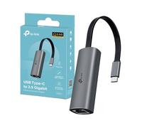 TP-Link UE302C Adattatore Ethernet USB C a 2.5 Gigabit Ethernet, Plug & Play, Design Compatto e Portatile, Windows 11/10/8.1/8/7, MAC OS, iPadOS,Chrome OS, Linux OS e iOS