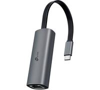 TP-Link UE302C - Adattatore da USB C a Ethernet, adattatore da 2,5 Gigabit Ethernet a USB C 3.0, connessione multi-Gigabit, compatibilità universale, resistente ai graffi, auto-archiviazione, Plug