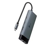 TP-Link UH6120C Hub USB C 6-in-1, Docking Station USB C a HDMI, Adattatore HDMI 4K 60Hz, 2 porte dati USB-A Dock, Alimentazione 100W, Adattatore multiporta USB C 3.0, Splitter USB tipo C in alluminio