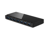 TP-Link UH700 hub di interfaccia USB 3.2 Gen 1 [3.1 Gen 1] Micro-B 5000 Mbit/s Nero (TP-Link USB 3.0 7-Port Hub with UK power a