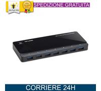 TPLINK UH720 - 7-port USB 3.0 hub including power supply unit - 2x charging por