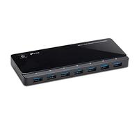TP-Link UH720 HUB USB, 7 Porte USB 3.0, 2 Porte Esclusive per la Ricarica Rapida 1.5 A, Velocit? di Trasferimento Fino a 5 Gbps, Nero