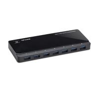 TP-Link 7-Port USB 3.0 Micro B Hub with 2 Exclusive 2.4 A Charging Ports, Anti-static Protection, 1m USB3.0 Cable, Compatible with Windows, Mac OS X and Linux systems, Black (UH720)