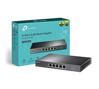 TP-Link Unmanaged 5-Port 2.5G Multi-Gigabit Desktop Switch, 802.3X Flow Control, 802.1p/DSCP QoS, Ideal for Small and Home Office with fanless design, Metal Casing, Plug and Play (TL-SG105-M2)