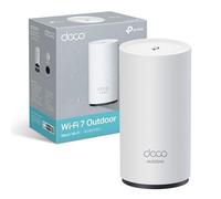 TP-Link Wi-Fi 7 Deco BE25-Outdoor Mesh WiFi BE3600Mbps, Access Point Esterno, Dual-Band, 2 Porte 2.5Gbps, IP65, 4 Antenne Interne, Resistenza alla Polvere/Acqua, Palo/Parete, Alim. PoE/AC, Alexa, 1Pz