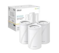 TP-Link WiFi 7 Deco BE65(3-pack) Router Mesh WiFi, BE9214Mbps Tri-Band, Canali 320 MHz, Porta Ethernet da 2,5 Gbps, Senza Precedenti, Alexa, Funziona con Qualsiasi ISP e Modem, 3 Pezzi