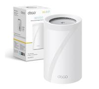 TP-Link WiFi 7 Deco BE65 Pro Router Mesh WiFi, BE 9300Mbps Tri-Band, Canali 320 MHz,2 Porte 5Gbps,Porta 2,5 Gbps, Alexa, HomeShield, MLO, Funziona con Qualsiasi ISP e Modem, 4 Antenne Interne, 1 Pezzo