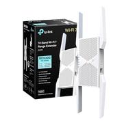 TP-Link WiFi 7 RE655BE Ripetitore WiFi Tri-band BE9300Mbps, Porta 2.5G Ethernet, Ripetitore Potente per Casa, Compatibile con Tutti i Box Internet, 4 Antenne Esterne, Banda 6GHz, MLO