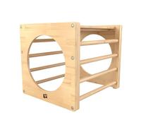 TP TOYS 165U TP Active-Tots, cubo da Arrampicata in Legno Stile Pikler, Colore Marrone, L52 x W60 x H52 cm