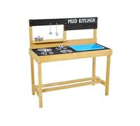 TP Toys Cucina Esterna in Legno FSC - Gioco d'imitazione con Lavello Rimovibile, Piastra di Cottura Dipinta, Accessori Inox - Da 3 Anni - per Giochi di Dinette ed Esterni
