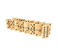 TP Toys Giant Wooden Dominoes Outdoor Family Game for Kids Ages 3+ with 28 Hand-Crafted Premium Tiles for Indoor or Outdoor Play Made with FSC Wood