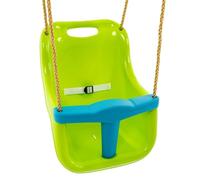 TP Toys Poltrona Bambino Shell Altalena Plastica Facile da Pulire - Altezza Regolabile - Imbracatura di Sicurezza Inclusa - Corda Imputrescibile - Da 6 mesi - Peso supportato 25 kg