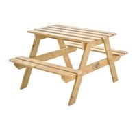 TP Toys Tavolo da Picnic forestale in Legno FSC - 90 x 70 x 50 cm - Tavolo e panchine per Bambini dai 18 Mesi - Area Giochi e Pranzo all'aperto - Facile da Montare
