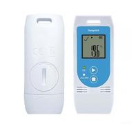 TP03 - Registratore dati USB di temperatura e umidità per catena di raffreddamento e alimenti, 32.000 valori di misurazione, rapporto PDF senza software, funzione di allarme