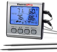 TP17 Termometro Cucina Digitale a Doppia Sonda Con Modalità Timer E Display LCD