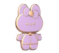 TPALPKT Simpatico coniglietto nascosto supporto per telefono 3D specchio coniglio supporto invisibile portatile per telefono cellulare pieghevole coniglio cartone animato supporto per telefono