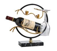 TPARIS Piano Di Appoggio Per Portabottiglie|Ripiano Per Bottiglie Di Vino In Lega Di Zinco|Espositore Per Vino Creativo|Decor Per Ripiano Per Vino In Metallo,A,31,5x20,1x33 Cm (12,4x7,9x12,9 Pollici)