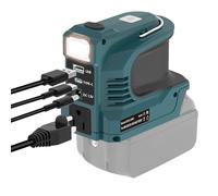 TPDL Inverter da 180 W per batteria Makita da 18 V, DC 18 V a 220 V AC, convertitore di tensione con USB & Type-C, luce di lavoro a LED Sinus Wave convertitore di corrente per batteria Makita