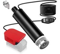 TPDL Pompa per Acqua/Acquario a Batteria, Pompa di Scarico Compatibile con Batteria Einhell 18V PXC, Pompa di Trasferimento Acqua 120W 12V con Cavo di Prolunga da 4,5m, Pompa di Aspirazione Portatile