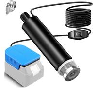 TPDL Pompa per bagno/acqua, compatibile con batteria Makita da 18 V, pompa di trasferimento da 120 W, 12 V, con cavo da 5 m, pompa di aspirazione per olio, pompa sommergibile per Gardena, piscina da