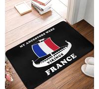 TPDODON I miei antenati erano vichinghi Francia zerbini per ingresso porta d'ingresso bandiera francese zerbino per cucina bagno tappeto da giardino-16x24 inch