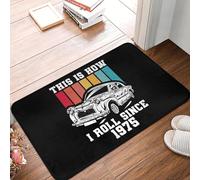 TPDODON Questo è come mi muovo dal 1975 Zerbino per porta d'ingresso antiscivolo per interni impermeabile Tappeto per ingresso cucina Balcone Tappeto-24x36 inch