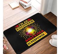 TPDODON Sono un ingegnere. Qual è il tuo superpotere? Tappetino d'ingresso per porta d'ingresso zerbino per bagno cucina garage tappeto.-24x36 inch