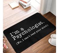 TPDODON Sono uno psicologo no non posso leggere nella tua mente. Zerbino antiscivolo per ingresso bagno cucina scuola garage.-16x24 inch
