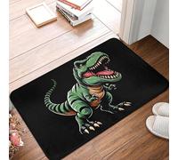 TPDODON Tappetino antiscivolo per cucina bagno e giardino motivo: ruggito di dinosauro T-rex selvaggio-20x32 inch