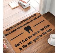 TPDODON Tappetino antiscivolo per ingresso bagno cucina porta WC tappeto antiscivolo tappetino per piedi Trust Me Im A Dentist-24x36 inch