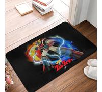 TPDODON Tappetino antiscivolo per porta UFO Robot Goldrake Anime Goldorak Bagno Cucina Giardino Tappeto-16x24 inch