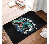 TPDODON Tappeto antiscivolo per ingresso cucina bagno soggiorno porta pavimento tappeto dinosauro T-rex selvaggio ruggito-20x32 inch