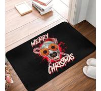 TPDODON Tappeto antiscivolo per ingresso cucina bagno WC pavimento porta tappeto film horror di Halloween pagliaccio e terrore-20x32 inch