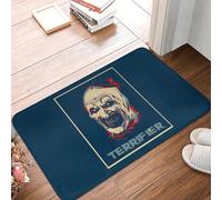 TPDODON Tappeto d'ingresso per bagno antiscivolo impermeabile per esterni con motivo a pagliaccio e terrore di film horror di Halloween-16x24 inch