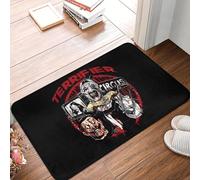 TPDODON Tappeto d'ingresso per soggiorno tappeto antiscivolo per interni ad asciugatura rapida con motivo horror clown film di Halloween e terrore-20x32 inch