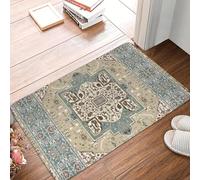 TPDODON Tappeto persiano antico etnico boemo zerbino antiscivolo tappeto da cucina bagno giardino garage porta d'ingresso-16x24 inch