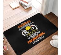 TPDODON Una volta un ingegnere sempre un ingegnere zerbino antiscivolo per bagno e cucina tappeto per ingresso porta del garage giardino-16x24 inch