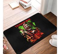 TPDODON Zerbino antiscivolo per ingresso cucina bagno giardino tappeto tappetino per piedi motivo: pagliaccio horror film di Halloween terrificante-24x36 inch