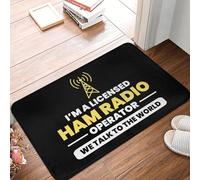 TPDODON Zerbino antiscivolo per operatore radio retrò con licenza per cucina bagno soggiorno porta pavimento ingresso tappeto-20x32 inch