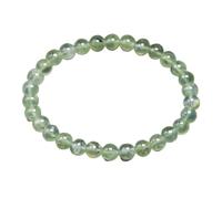 TPDRKOWJX Bracciale con perline, vera pietra naturale Pietra d'uva Grado elastico A di prehnite Dimensioni 6 mm 8 10 Regalo for gioielli da donna wanglan(Beads 6mm-24cm 9.5inch)