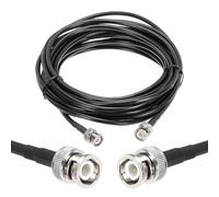 TPDRKOWJX Cavi coassiali, Cavo coassiale RG58 da 2 Pezzi 12 Piedi/3,7 m, BNC Maschio a a Bassa Perdita 50 Ohm for Radio CB, radioamatori, analizzatore di Antenna(25ft/7.6 M)