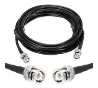 TPDRKOWJX Cavi coassiali, Cavo coassiale RG58 da 2 Pezzi 12 Piedi/3,7 m, BNC Maschio a a Bassa Perdita 50 Ohm for Radio CB, radioamatori, analizzatore di Antenna(12ft/3.7 M)