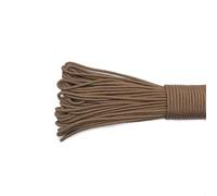 TPDRKOWJX Paracord, 100M Dia 2mm One Stand Core for Sopravvivenza Cavo for Paracadute Cordino da Campeggio Corda Arrampicata Escursionismo Creazione di Gioielli(Rosso,100FT)(Brown,25FT)